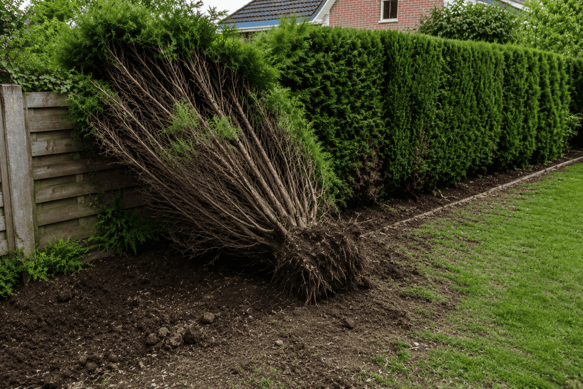 hout beton schutting